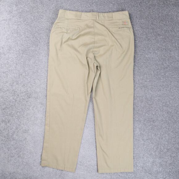 Dickies 874 Straight Leg Canvas Twill Work Pant Flat Front in Khaki Size 38X30 - Picture 4 of 13